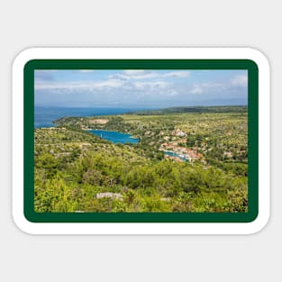 Landscape Near Bobovisca, Brac Island, Croatia Sticker